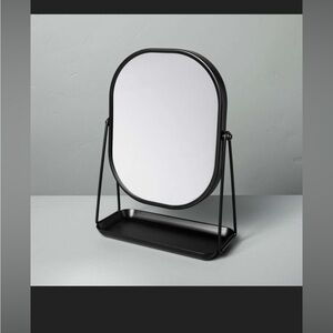Sleek Black Vanity Mirror